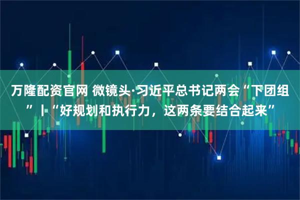 万隆配资官网 微镜头·习近平总书记两会“下团组”丨“好规划和执行力，这两条要结合起来”